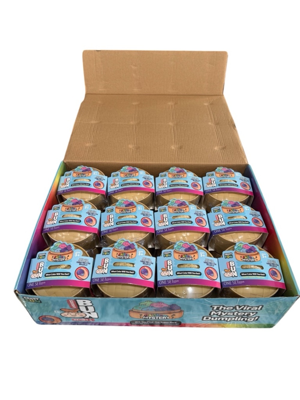 Crazy Fun Rainbow Mystery Squishy Dumpling Box With 24ct TikTok Viral